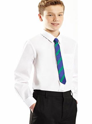 Boys Senior Boys 2 Pack Non-Iron Long Sleeved