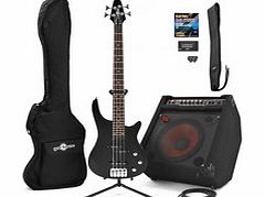 Gear4Music Miami Bass Guitar by Gear4music   BP80 Bass Amp