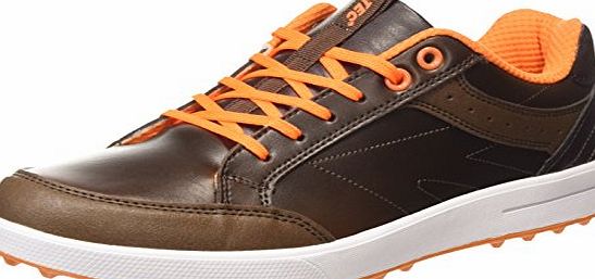 Hi-Tec Combi Spikeless Mens Golf Shoes - Brown (Brown/Orange 041), 8 UK (42 EU)