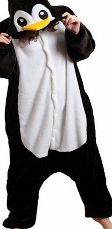 iKneu iNewbetter Sleepsuit Costume Cosplay Homewear Lounge Wear Kigurumi Onesie Pajamas (XL for Height:68.8``-72.8``, Penguin)