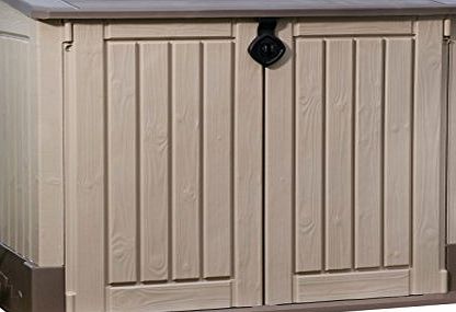 Keter Store-It-Out Midi Resin Outdoor Garden Storage Shed - Beige/Brown