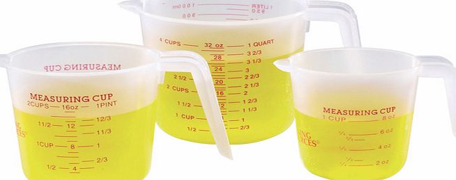 Learning Resources Liquid Measurement Cups Set of 3 LER031