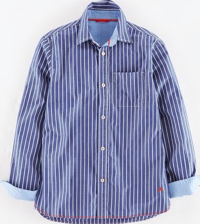 Mini Boden, 1669[^]34939629 Laundered Shirt Reef Stripe Mini Boden, Reef