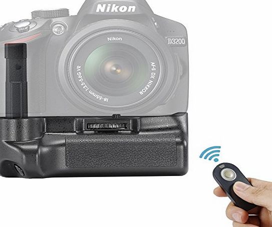 Neewer Remote Control Vertical Battery Grip Work with EN-EL14 Battery for NIKON D3200/D3300 SLR Digital Camera