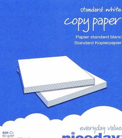 Niceday A4 80gsm White Copier Printer Paper 500 Sheets Ream-Wrapped - 1 box containing 5 Reams of 500 sheets