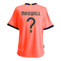 Nike Barcelona Away Shirt 2009/10 with Maxwell 19