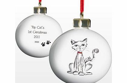 Personalised Cat Bauble