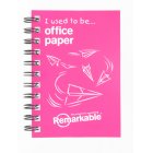 Remarkable Recycled Packaging Notebook (A6 Pink)