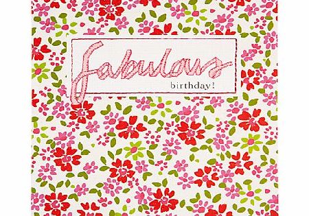 Saffron Fabulous Birthday Card