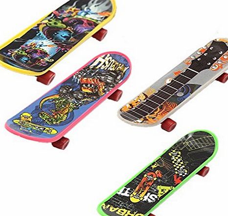 SODIAL(R) Finger Board - SODIAL(R)Mini 4 Pack Finger Board Tech Deck Truck Skateboard Toy Gift Kids Children Gift 95mm