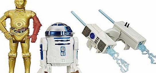 Star Wars The Force Awakens Snow Mission R2-D2 and C-3PO Figure - 3.75 inch, Pack of 2