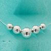 sterling Silver Graduated Silver Ball Necklet