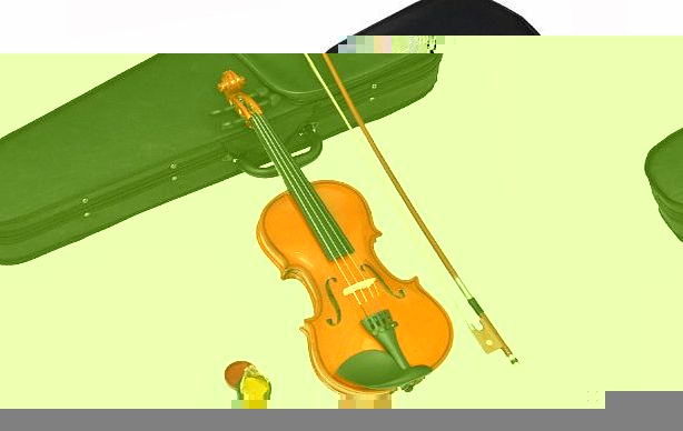 ts-ideen  Childrens Violin 1/8-Sized for Ages 4 - 6 Years in Set with Shaped Case, Rosin and Horsehair Bow (Maple)