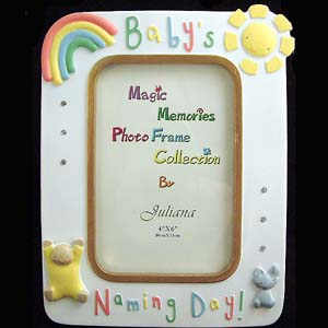 Unbranded Baby`s Naming Day Photo Frame