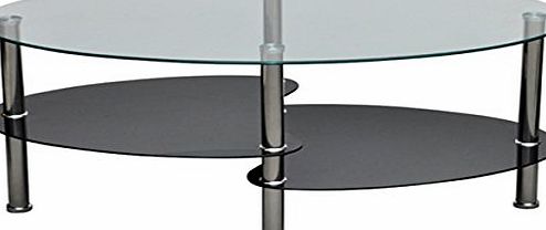 vidaXL Coffee Table Exclusive 3-layer Design Black