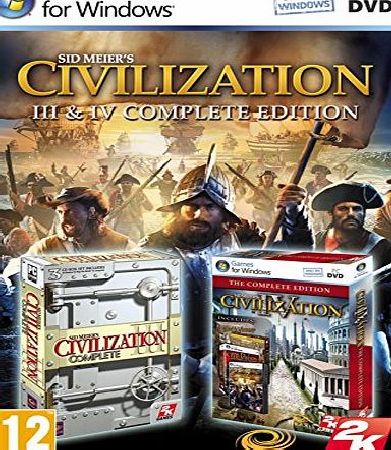 2K Games Civilization 3 amp; 4 Complete Edition Game PC