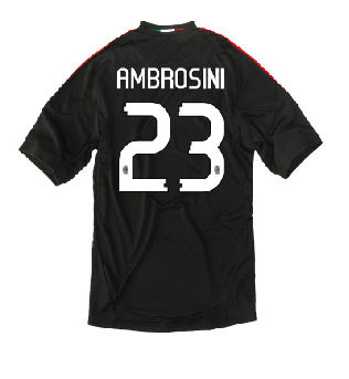 AC Milan Adidas 2010-11 AC Milan 3rd Shirt (Ambrosini 23)