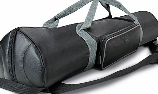 Accessory Power Padded Tripod Case Bag with Expandable Compartment amp; Accessory Storage - by USA GEAR - works with Vista , Ravelli , Dolica , Manfrotto amp; More - Holds Tripods from 21`` to 35`` Folded