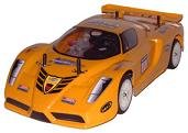 Acme Yellow Ferrari Enzo Radio Controlled ACME 4WD 1:10 Scale Cyclone Nitro Powered on Road Car
