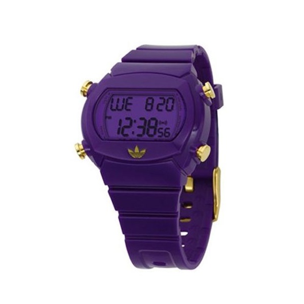 Adidas Candy LCD Purple Watch with Purple Strap