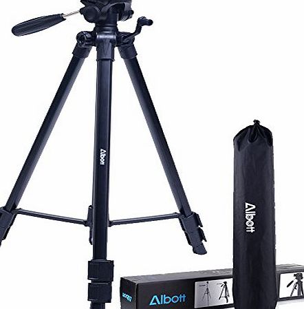 Albott 64`` Aluminum Lightweight Camera Camcorder Travel Tripod with Carry Bag