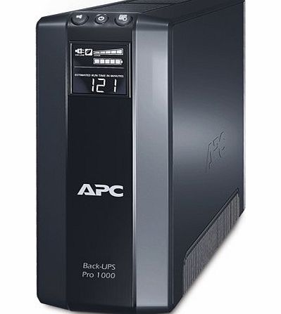 American Power Conversion Back-UPS Pro 1000 Battery Backup System, 1000 VA, 8 Outlets, 355 J