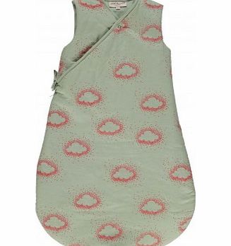 April Showers Baby sleeping bag - coral and water green `0/3