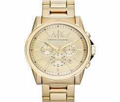 Armani Exchange Mens Smart Outer Banks Gold Watch