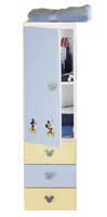 Disney Wall Mounted Tall Unit Whistling Mickey Beech