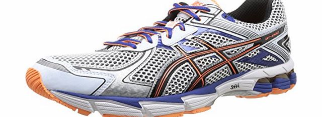 Asics  Gt-1000 2, Men Training Running Shoes, White (0190-White/Black/Flash Orange), 11 UK (46 1/2 EU)