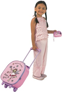 BANG ON THE DOOR fairy girl wheeled bag and purse