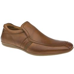 Male Pimple Layer Slip Leather Upper in Tan