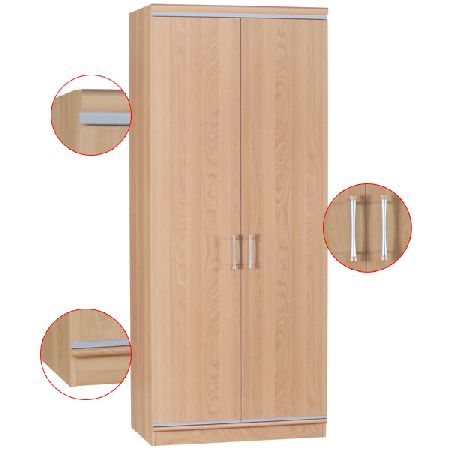 Bedworld Discount Manhattan Range - Wardrobe - 2 Door (With Shelf)