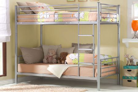 Bedworld Discount Metal Twin Bunk Bed Single