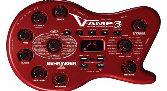 Behringer V-AMP3 GUITAR FX UNIT Next-Generation Virtual Guitar Amplifier with USB Audio Interface