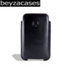 Beyza SlimLine Leather Pouch Case - BlackBerry Storm - Black