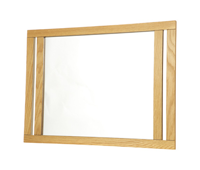 bhs Bathroom wall mirror with oak frame
