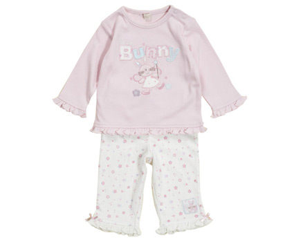 Fairy and bunny embroidered set