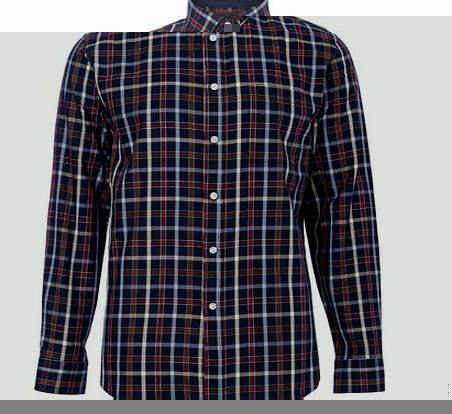 Luxury Long Sleeve Check Shirt, Red BR51L01FRED