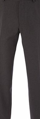 Bhs Mens Charcoal Regular Fit Flat Front Trousers,