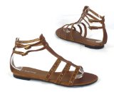 Garage Shoes - Fuji - Womens Flat Sandal - Brown Size 6 UK