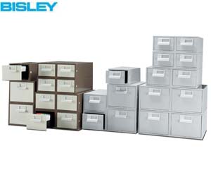 Bisley card index cabinet