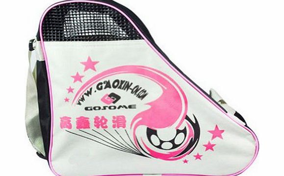 Blancho Skate Carry Bag Skate Roller Bag Roller Derdy Tote Ice Skate Sack Pink, L