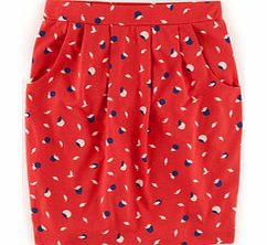 Boden Soft Printed Skirt, Red 34409557