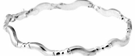 Bric-Link Ladies Silver Wavey Kiss Bracelet