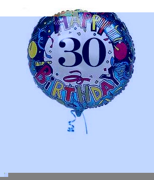 Bunches.co.uk 30th Birthday Balloon B30