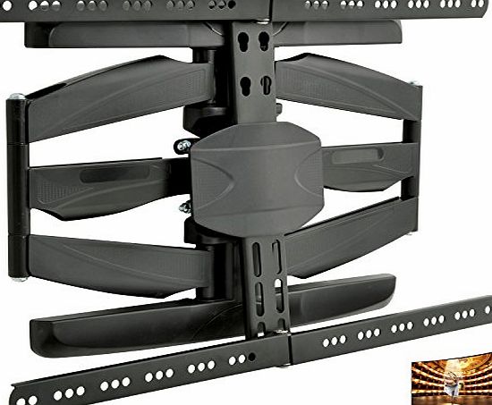 Cablefinder 32``-65`` Dual Plate Full Motion Adjustable Curved/Flat TV/Television/Monitor Wall Bracket-Cantilever Tilting Screen Mount Moving