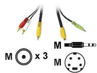 CABLES TO GO 10M VALUE S-VIDEO   AUDIO TO