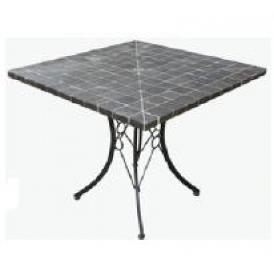 Square Black Mosaic Table (75cm x 75cm)