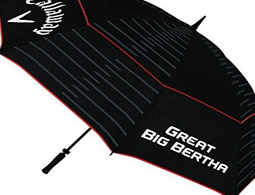 Callaway 2015 Callaway Great Big Bertha 64`` Double Canopy Mens Golf Umbrella Black